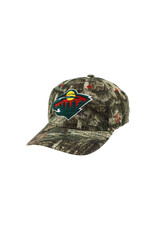 Zephyr Brown Camo Fitted Hat - Embroidered Bear Head