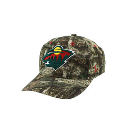 Zephyr Brown Camo Fitted Hat - Embroidered Bear Head