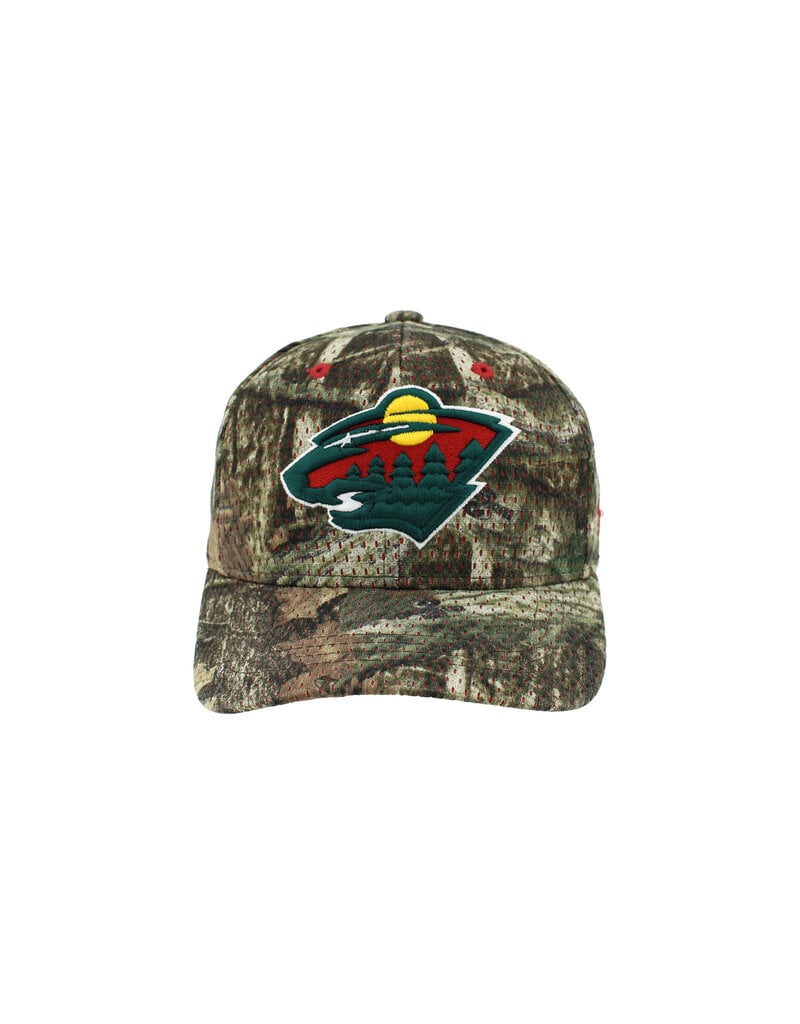 Zephyr Brown Camo Fitted Hat - Embroidered Bear Head