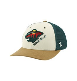 Zephyr Tan/Green Meshback Trucker - Alternative Logo