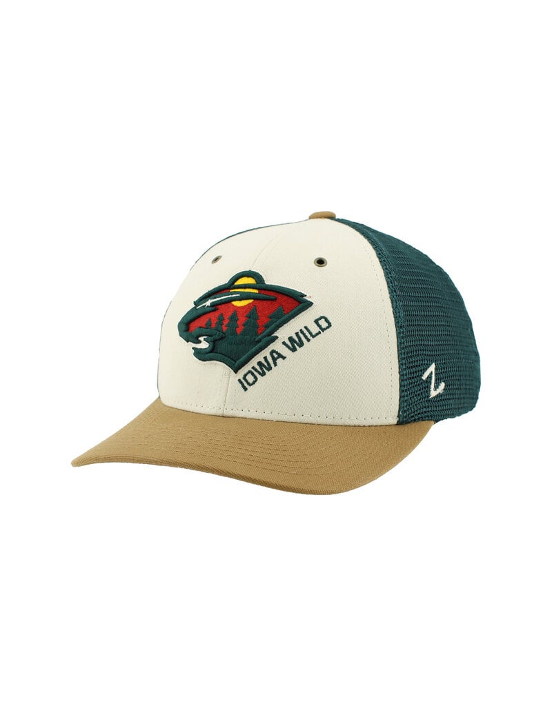 Zephyr Tan/Green Meshback Trucker - Alternative Logo