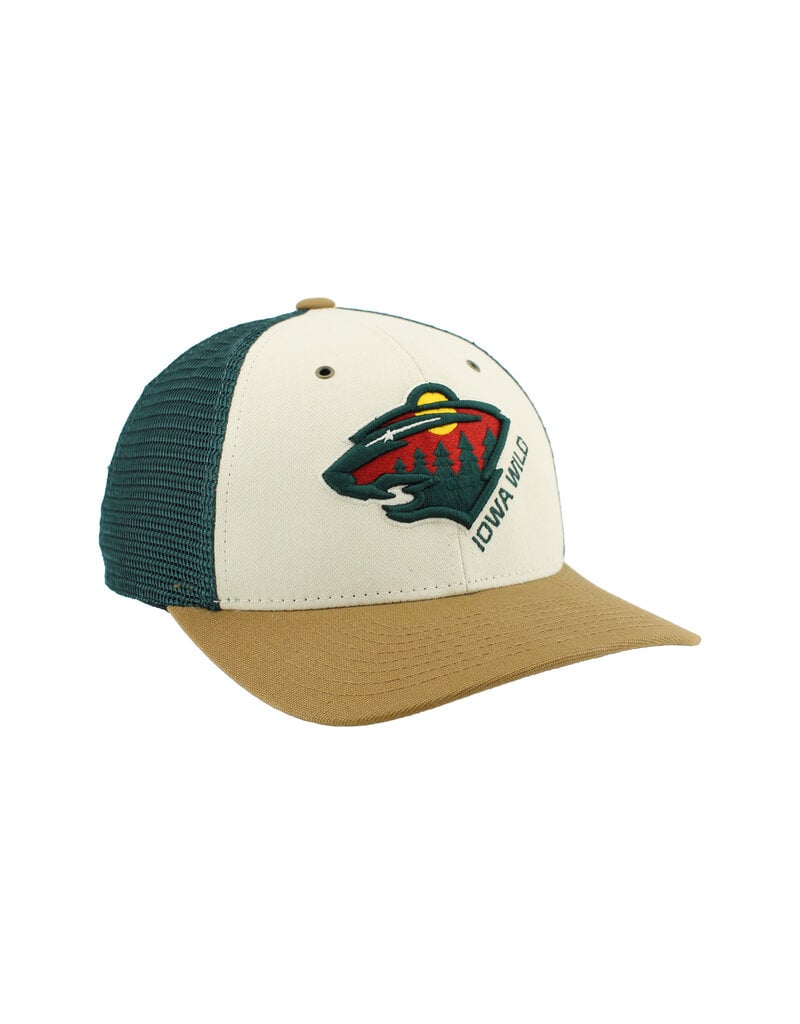 Zephyr Tan/Green Meshback Trucker - Alternative Logo