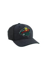 Zephyr Charcoal Fitted Hat - Embroidered Bear Head