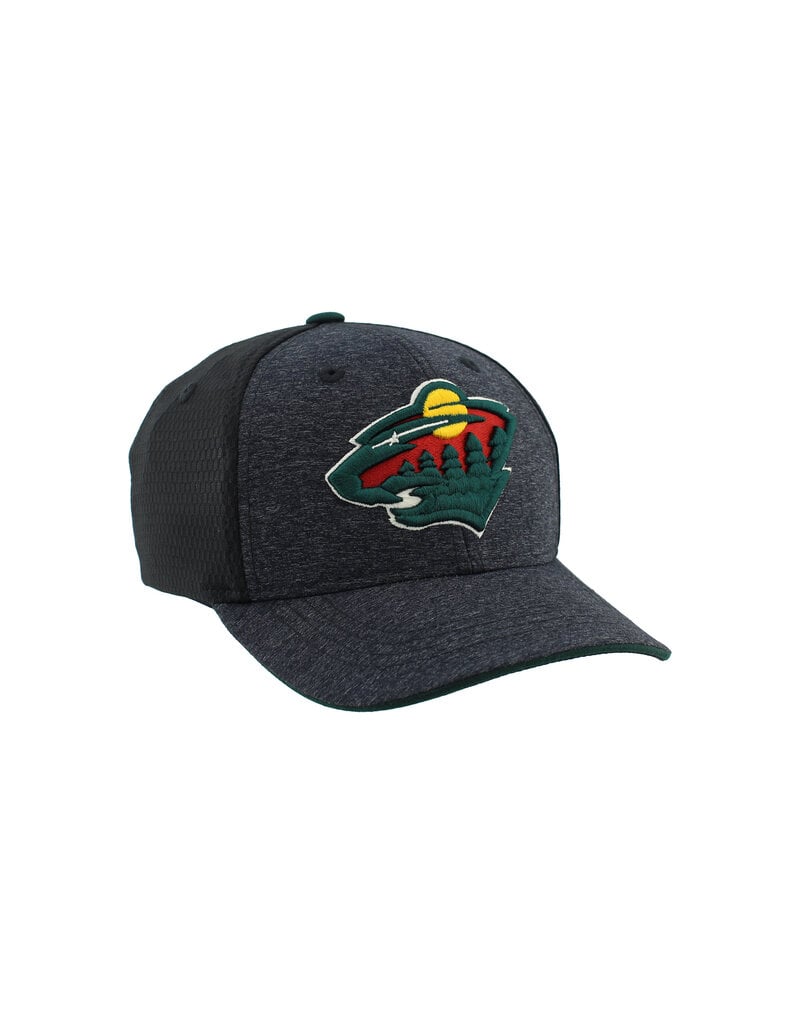Zephyr Charcoal Fitted Hat - Embroidered Bear Head