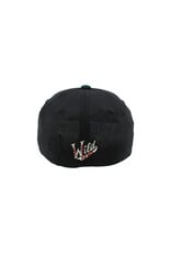 Zephyr Charcoal Fitted Hat - Embroidered Bear Head