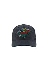 Zephyr Charcoal Fitted Hat - Embroidered Bear Head