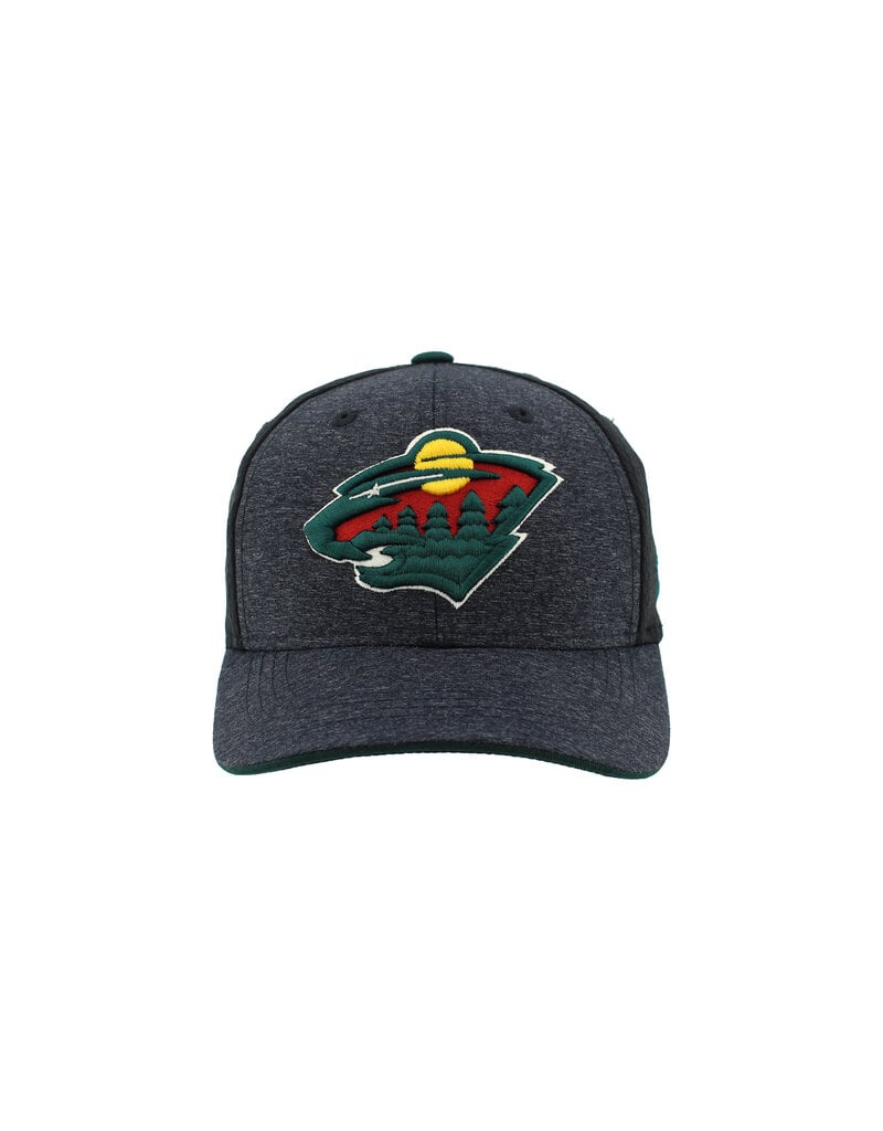 Zephyr Charcoal Fitted Hat - Embroidered Bear Head