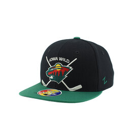 Zephyr Youth Green Flatbill Snapback - Crossed Sticks