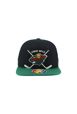 Zephyr Youth Green Flatbill Snapback - Crossed Sticks