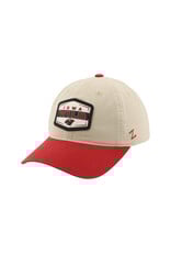 Zephyr Khaki Washed Chino Hat - Red Bill