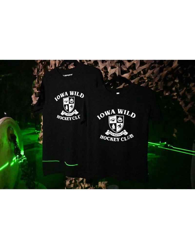 CI SPORT Youth Black S/S Tee - Spooky Glow in the Dark Design