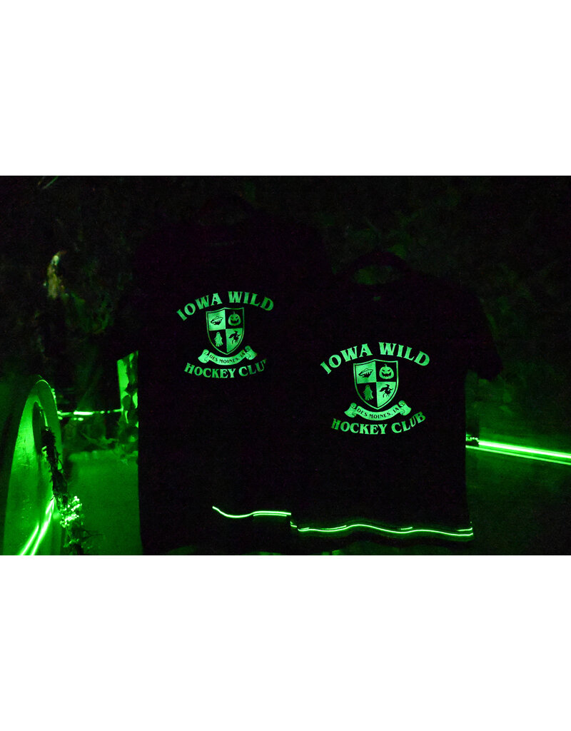 CI SPORT Youth Black S/S Tee - Spooky Glow in the Dark Design