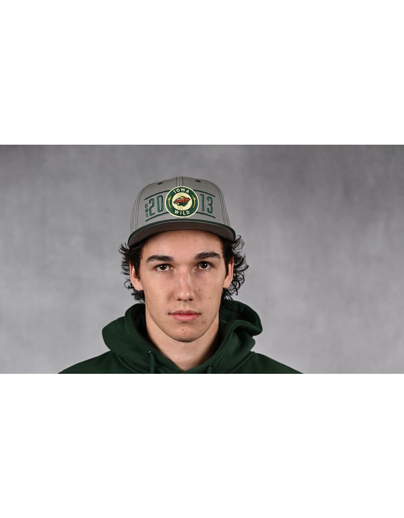 CCM Gray/Green Flatbill Snapback - EST 2013
