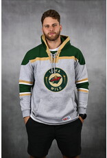 CCM Gray Lace Hood - Green/Tan Sleeve Stripes