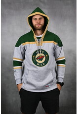 CCM Gray Lace Hood - Green/Tan Sleeve Stripes