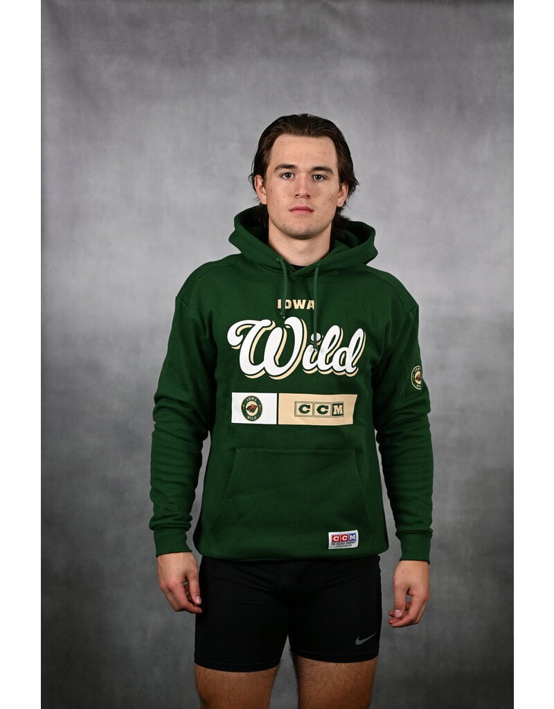 CCM Green Hooded Pullover - Wheat Iowa