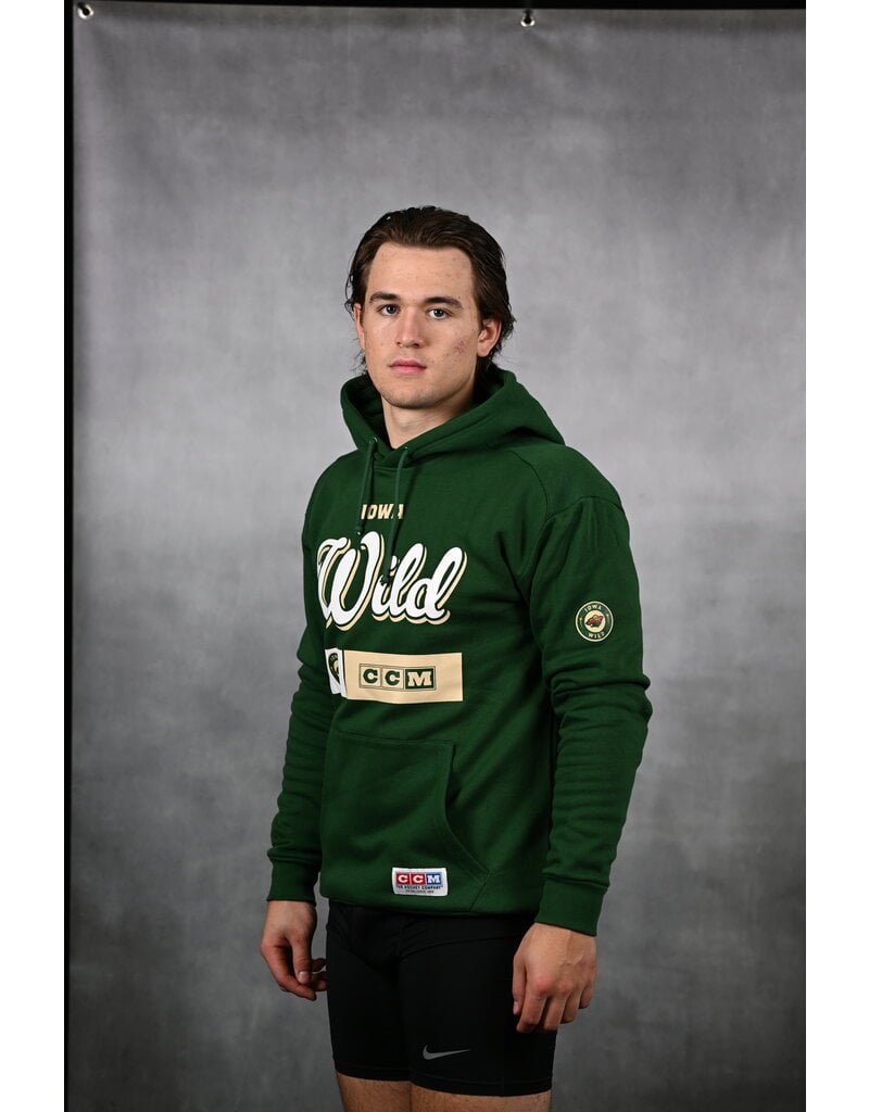 CCM Green Hooded Pullover - Wheat Iowa