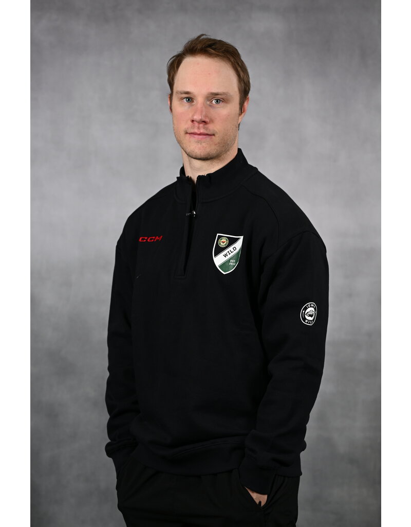 CCM Black Fleece Lined 1/4 Zip