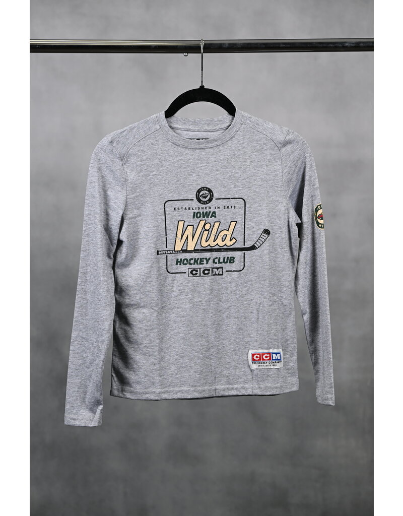 CCM Youth Gray Long Sleeve - Wheat Wild