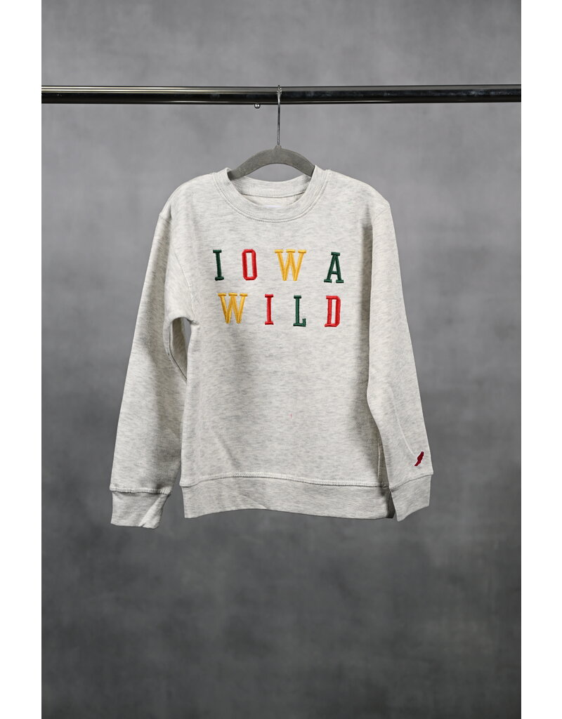 League Youth Oatmeal Embroidered Crew