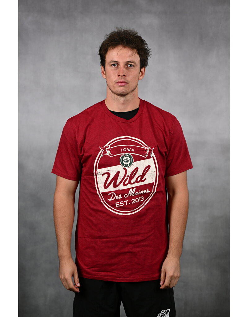 Ouray Dark Red Heather Vintage Tee