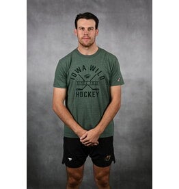 League Vintage Heather Hunter Green Tri-Blend Tee