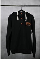 Signature Concepts Women's Lucy Button Hoodie - Leather Patch
