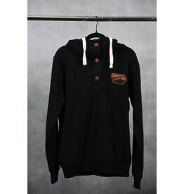 Signature Concepts Women's Lucy Button Hoodie - Leather Patch