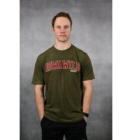 Brew City Olive Double Felt Letters Tee