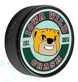 MUSTANG Crash Mascot Printed Puck