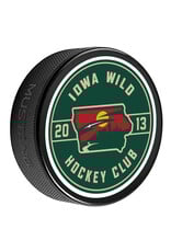 MUSTANG State Outline Hockey Club Printed Puck