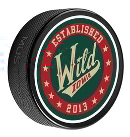 MUSTANG Primary Logo - Stars Design Printed Puck