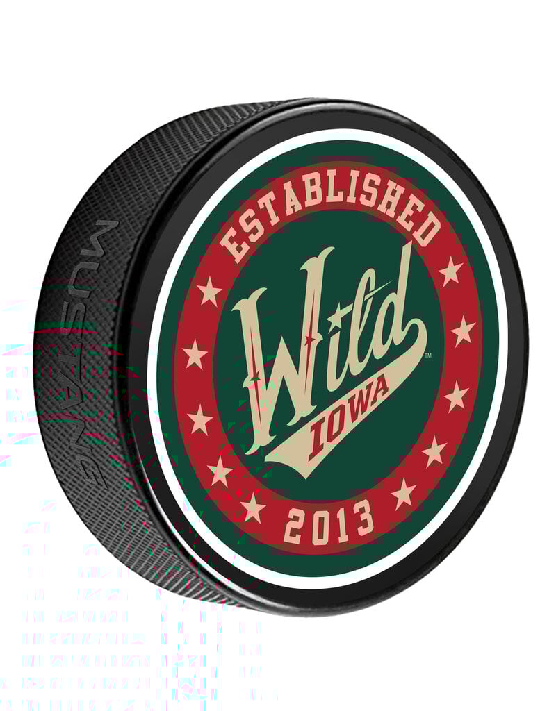 MUSTANG Primary Logo - Stars Design Printed Puck