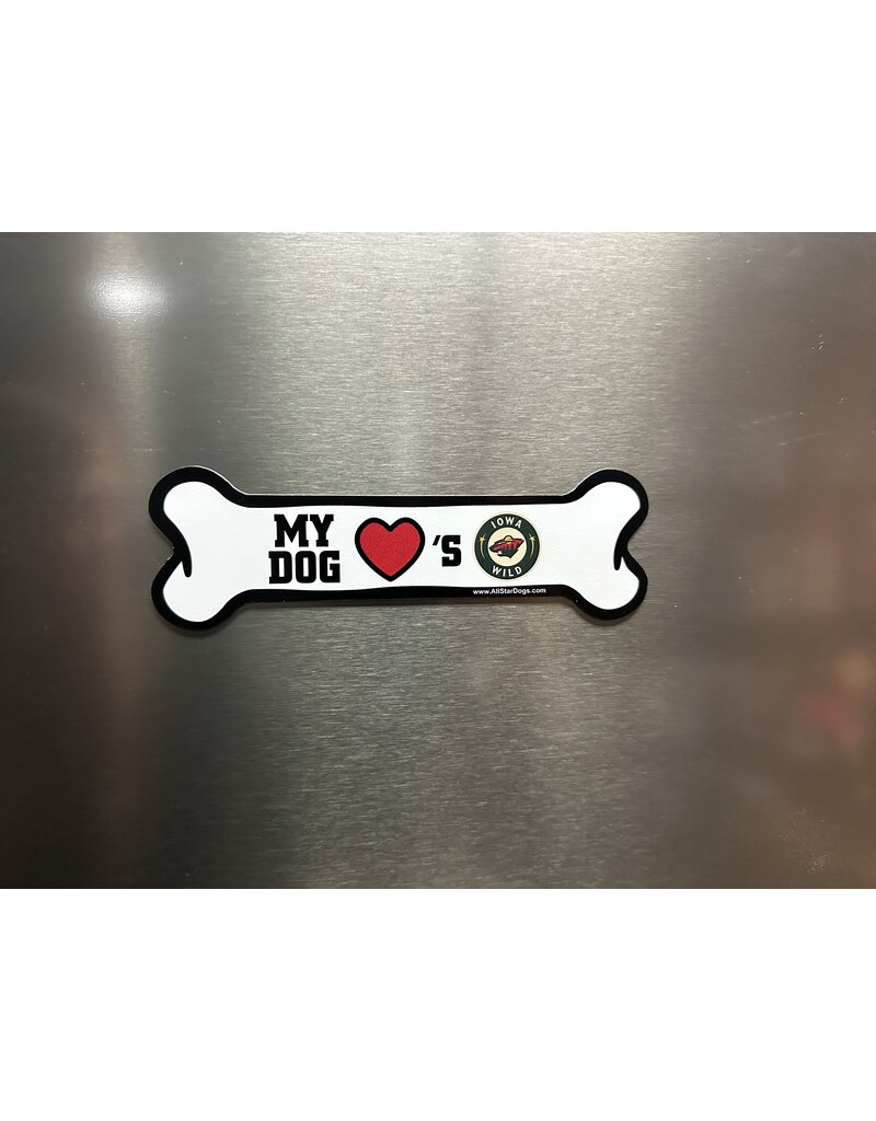 All Star Dogs My Dog Loves - Bone Magnet