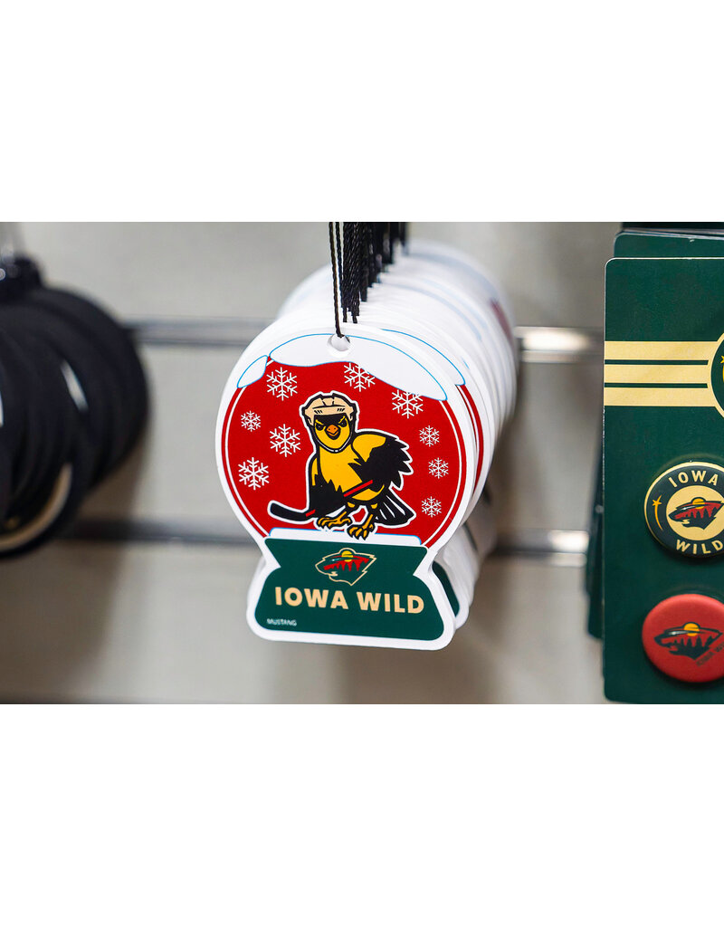 MUSTANG Goldfinch Snowglobe Ornament