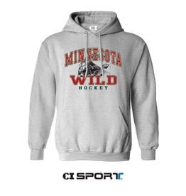 CI SPORT Heather Grey Minnesota Wild Hood - McNabb