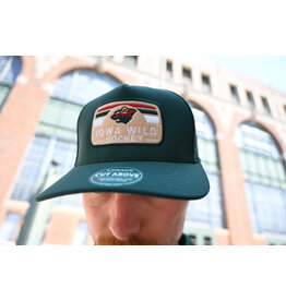 Dark Green Cut Above Felt Patch Hat