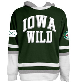 Blue '84 Forest Green Hockey Hood - State Outline