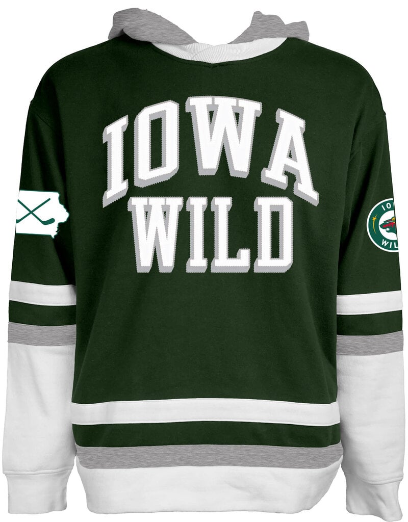 Blue '84 Forest Green Hockey Hood - State Outline