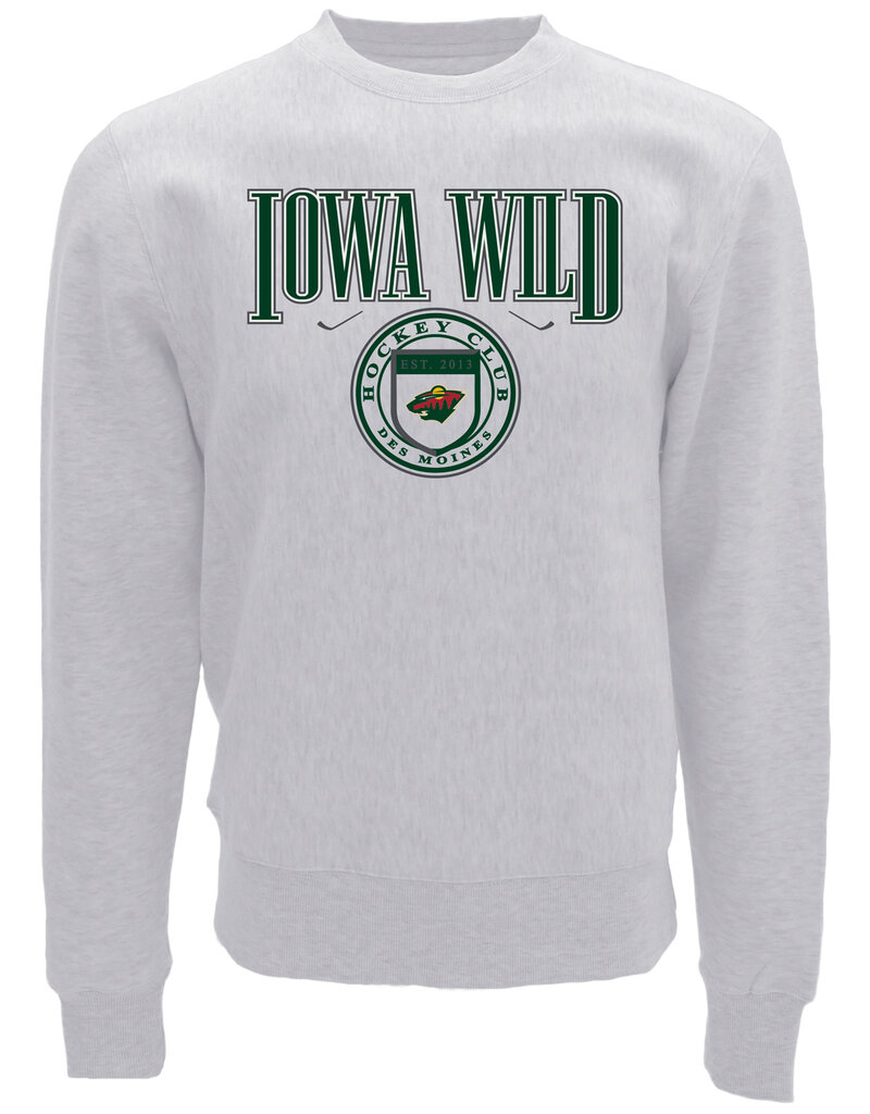 Blue '84 Heather Ash Cross Grain Crew