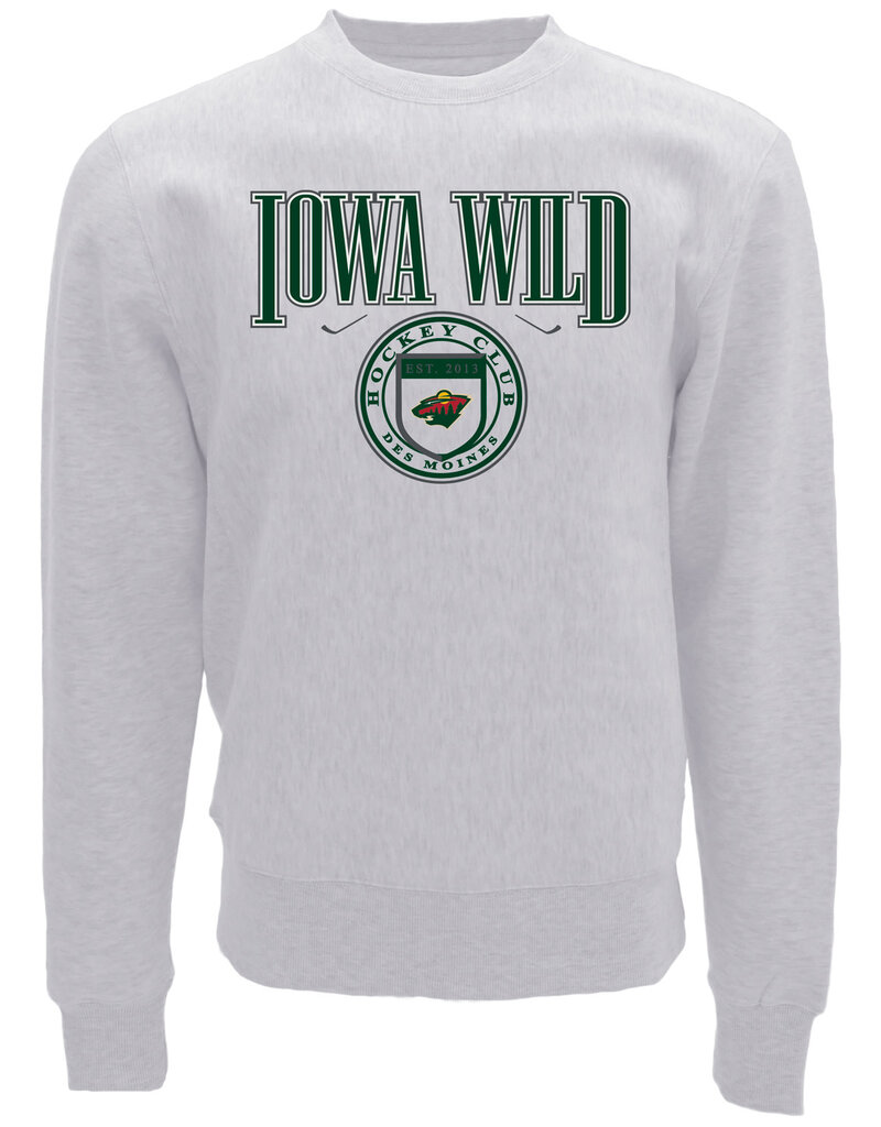 Blue '84 Heather Ash Cross Grain Crew