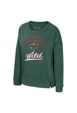 Colosseum Women's Wished for Washed Fleece Scoop Crewneck