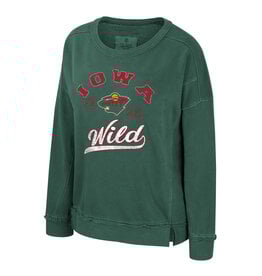 Colosseum Women's Wished for Washed Fleece Scoop Crewneck