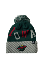 Zephyr Youth Diagonal Ribbed Cuff Beanie w/ Pom