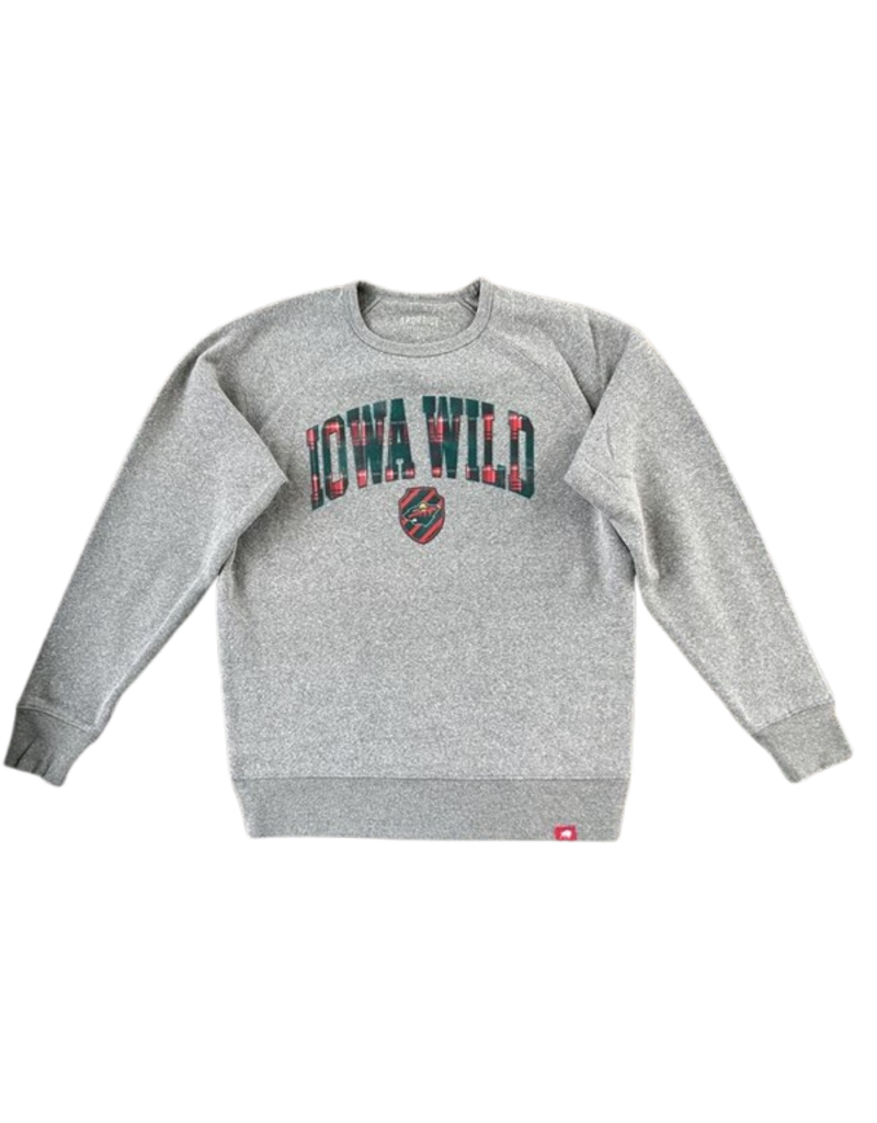 Sportique Gray Harmon Crewneck - Bearhead Shield