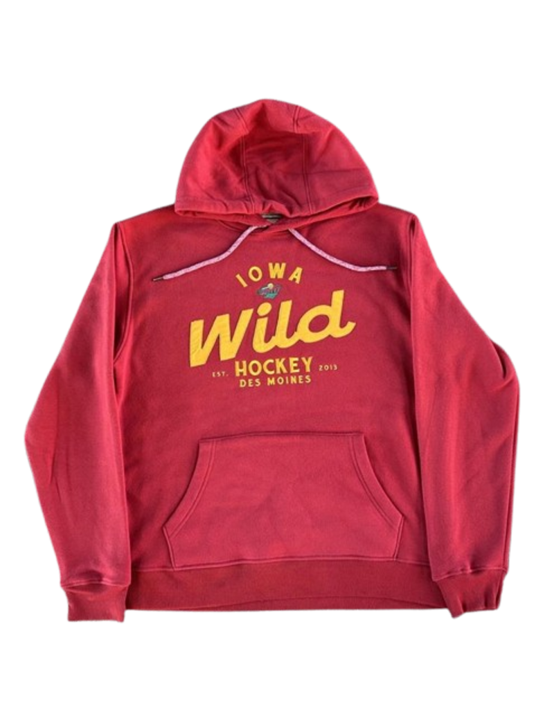 Crimson Embroidered Jersey Applique Hoodie