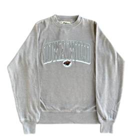 Blue '84 Light Grey Bow Fleece Crewneck