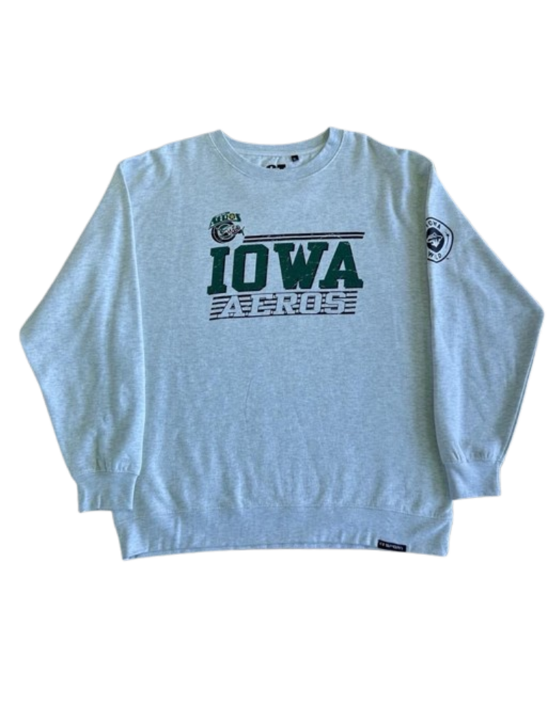 CI SPORT Heritage Collection - Iowa Aeros Throwback Ash Crewneck