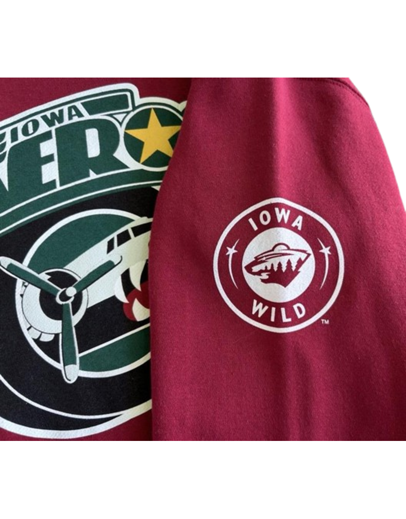 CI SPORT Heritage Collection - Iowa Aeros Cardinal Crewneck