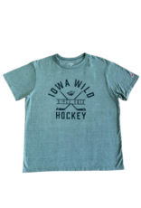 League Vintage Heather Hunter Green Tri-Blend Tee